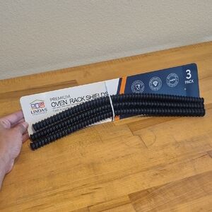 Linda's Essentials Premium Oven Rack Shields Food Grade Silicone 446°F Resistant